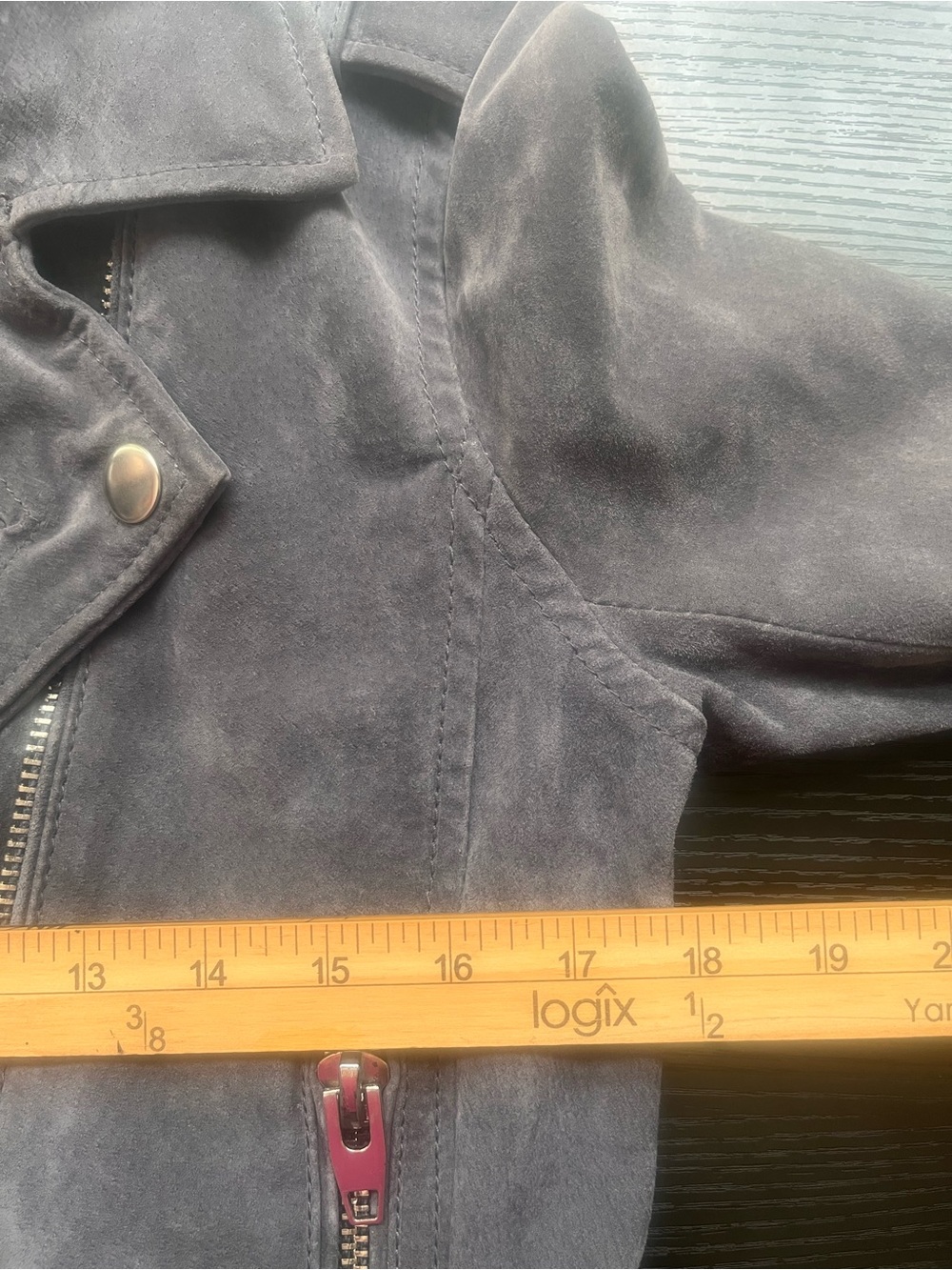 Suede Biker Jacket Womens Medium Cropped Streetwear Moto C&C California - Picture 10 of 13